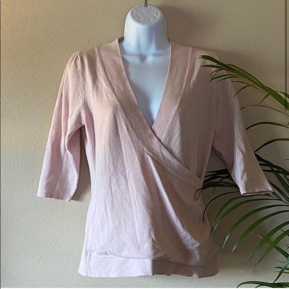 Maurices Blush Medium Surplice Sweater - Picture 1 of 5